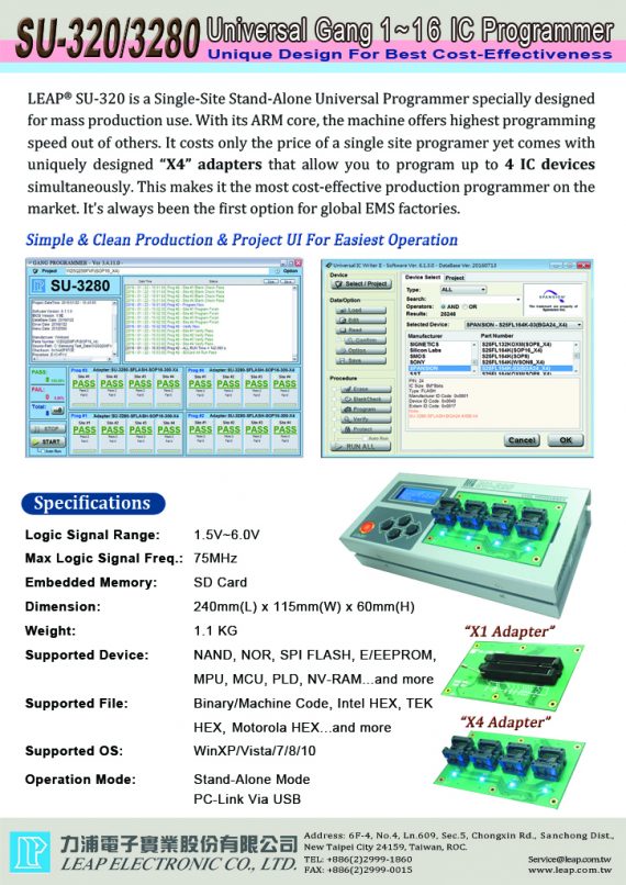 SU-320 Universal Programmer DM2017